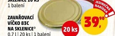 Víčka na zavařovací sklenice