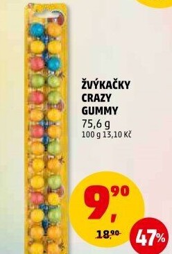 Žvýkačky Crazy Gummy