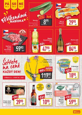 akční leták BILLA 22.6.2022-28.6.2022