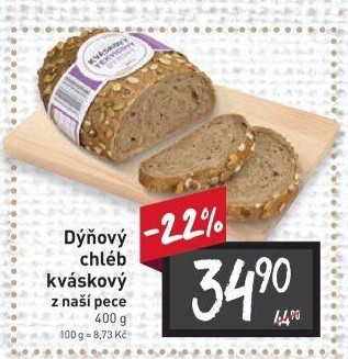Kváskový dýňový chléb