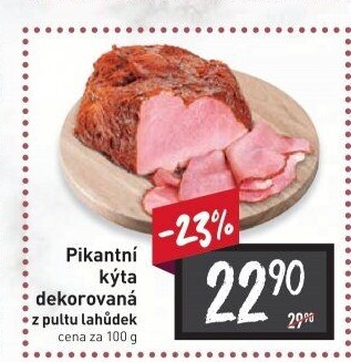 Kýta dekorovaná pikantní