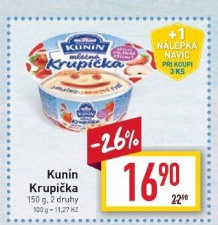 Mléčná krupička Kunín