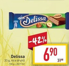 Oplatky celomáčené Delissa Orion