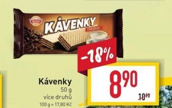 Oplatky Kávenky Sedita