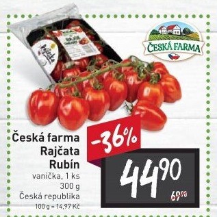 Rajčata Rubín Česká farma