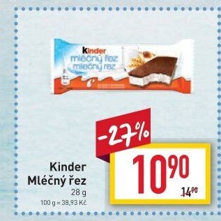 Řez mléčný Kinder