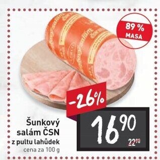 Salám šunkový ČSN 1977 Le&amp