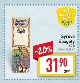 Sýrové špagety Milsy
