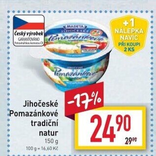 Tradiční pomazánkové Jihočeské Madeta
