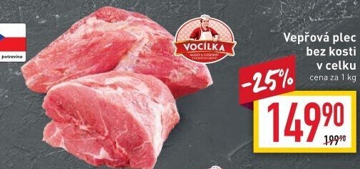 Vepřová plec bez kosti Vocílka