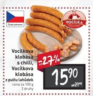 Vocílkova klobása s chilli Vocílka