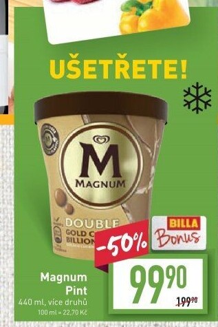 Zmrzlina v kelímku Magnum Algida