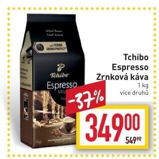 Zrnkové kávy Tchibo Espresso