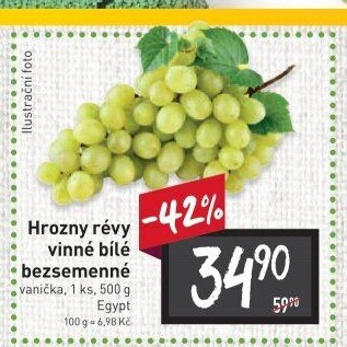 Hrozny bílé bezsemenné