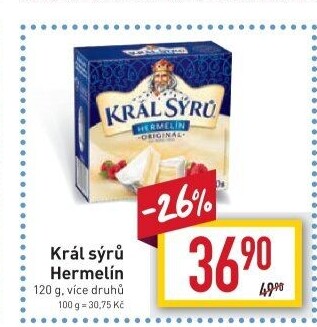 Sýr Hermelín Král sýrů