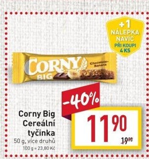 Tyčinka cereální BIG Corny