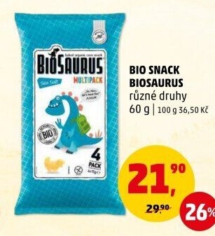 Křupky kukuřičné bez lepku Biosaurus