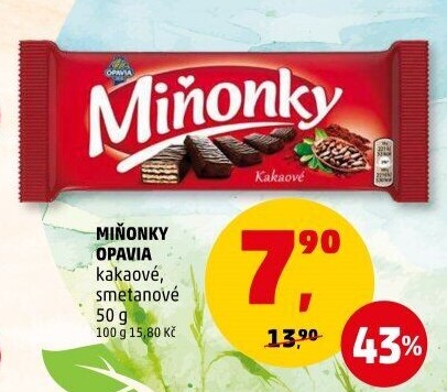 Oplatky Miňonky Opavia