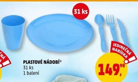 Plastové nádobí