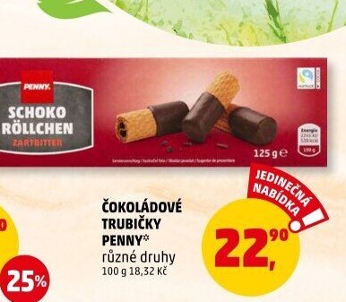 Trubičky Schokoröllchen Penny