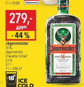 Bylinný likér Jägermeister