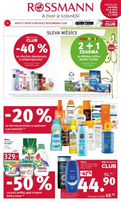 akční leták ROSSMANN drogerie 22.6.2022-5.7.2022