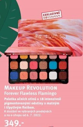 Paletka očních stínů Forever Flawless Flamingo Makeup Revolution