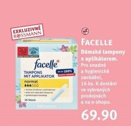 Tampony s aplikátorem Facelle