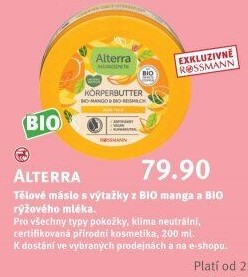 Tělové máslo bio Alterra