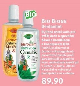 Ústní voda Dentamint Bione Cosmetics