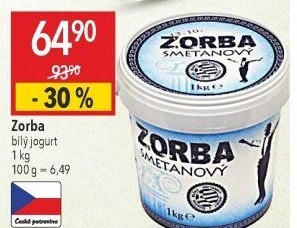 Bílý jogurt řecký Zorba