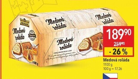 Medová roláda Můj dortík