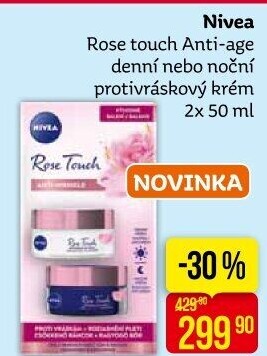 Balení krém denní a noční proti vráskám Rose Touch Nivea