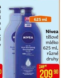 Tělová mléka Nivea