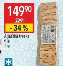 Aljašská treska filé mražená