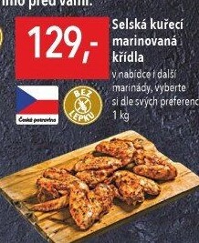 Selská kuřecí marinovaná křídla Globus