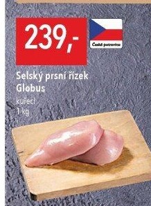 Selský kuřecí prsní řízek Globus