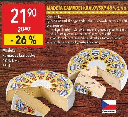 Sýr Kamadet královský Madeta