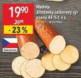 Sýr uzený salámový Jihočeský Madeta