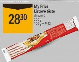 Těsto listové My Price