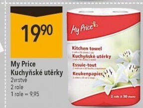 Utěrky kuchyňské 2vrstvé My Price