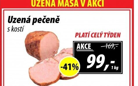 Uzená pečeně s kostí