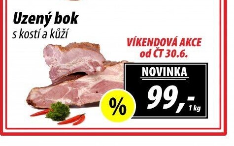 Uzený bok s kostí