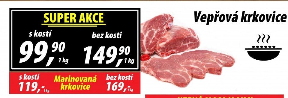 Vepřová krkovice s kostí