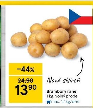 Brambory konzumní rané