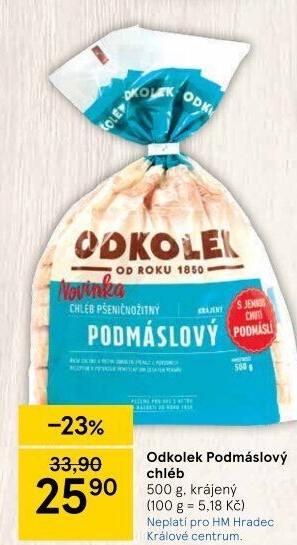 Chléb podmáslový Odkolek
