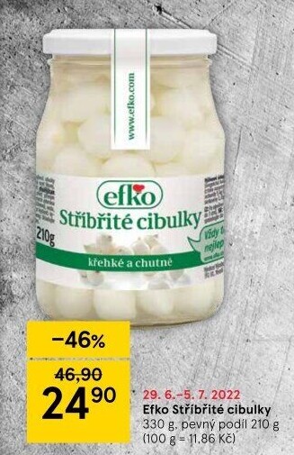 Cibulky stříbřité Efko