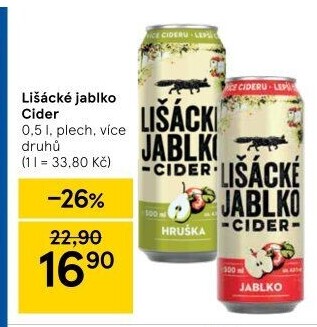 Cider Lišácké jablko Heineken