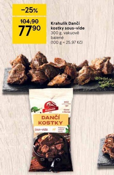 Dančí kostky Sous vide Krahulík