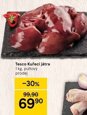 Kuřecí játra Tesco